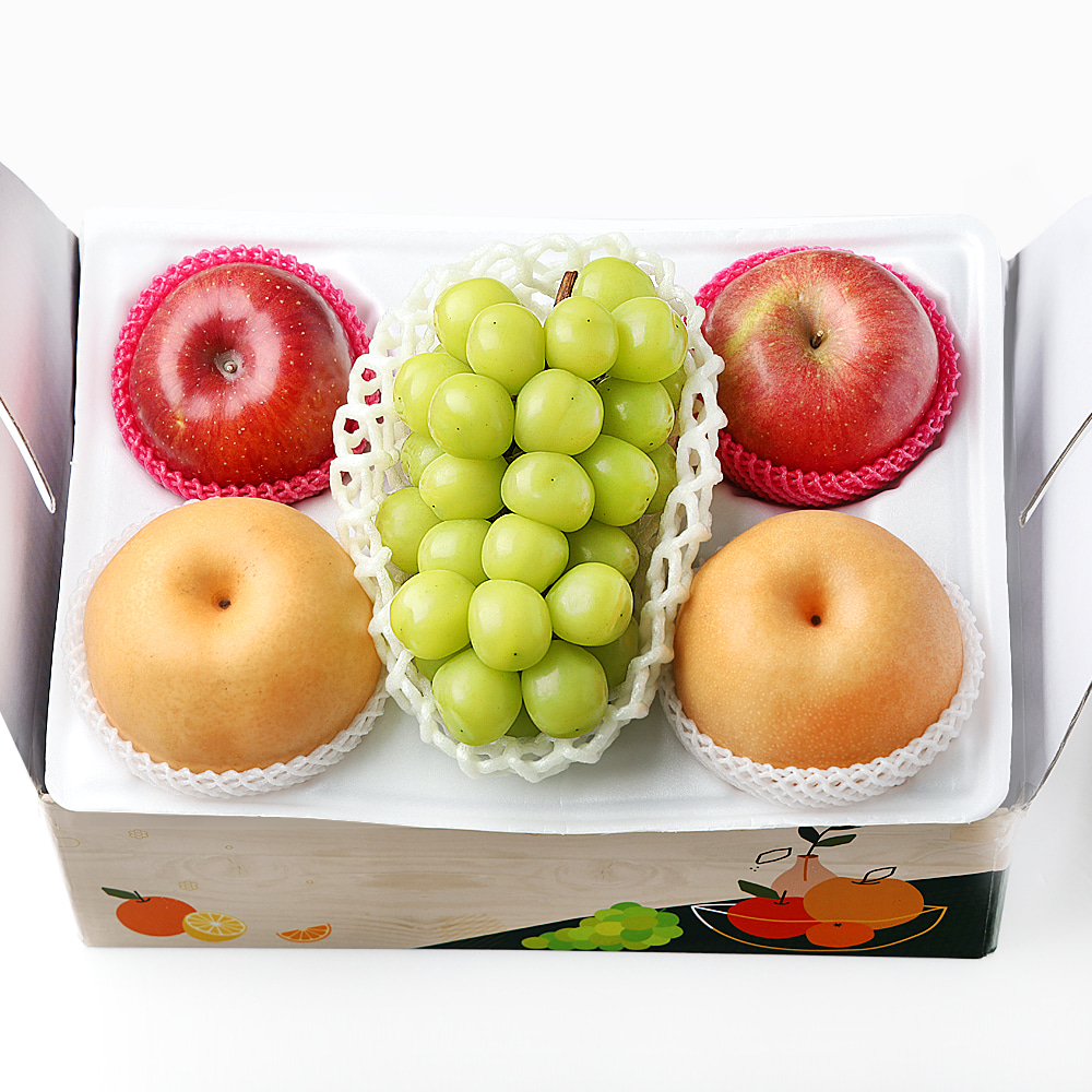 알찬 과일 혼합선물세트 2.4kg(샤인머스켓,사과,배)